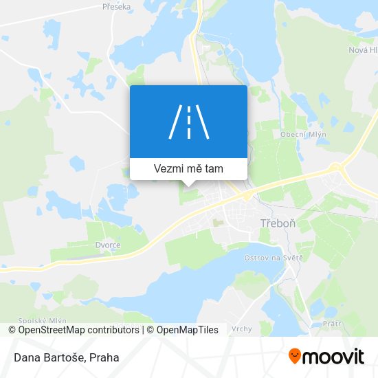 Dana Bartoše mapa