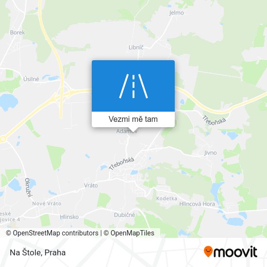 Na Štole mapa