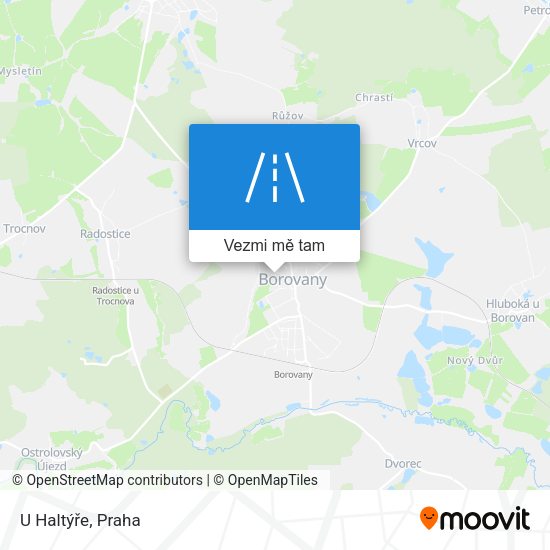 U Haltýře mapa