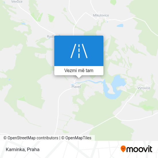Kamínka mapa