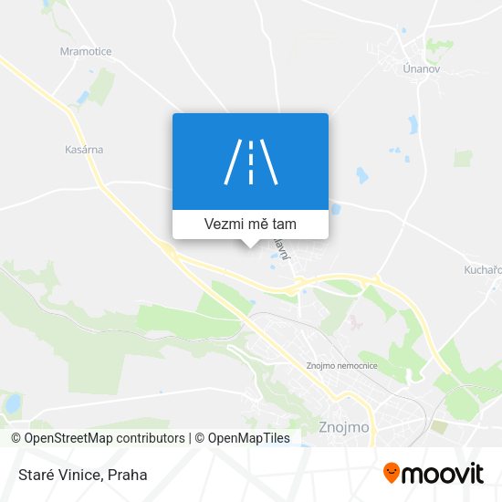 Staré Vinice mapa