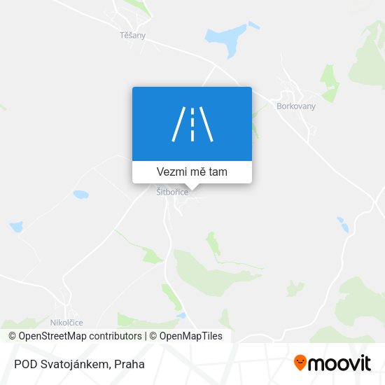 POD Svatojánkem mapa