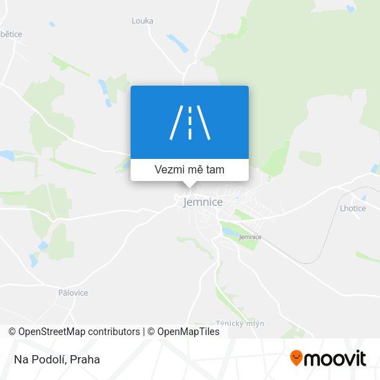 Na Podolí mapa