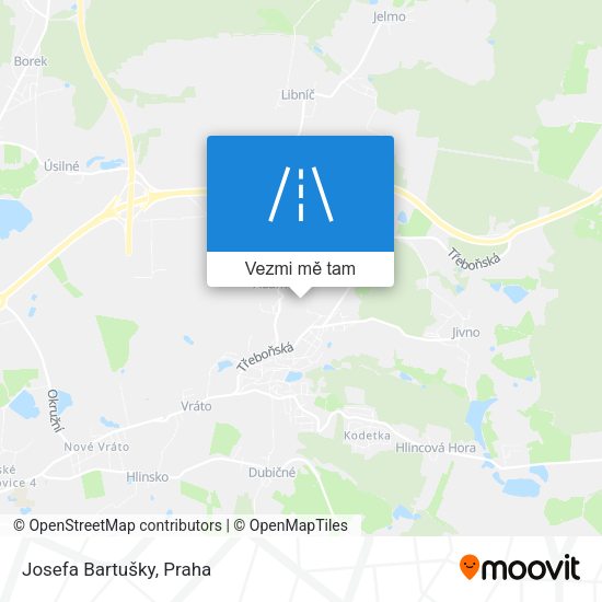 Josefa Bartušky mapa