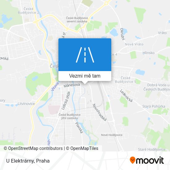 U Elektrárny mapa