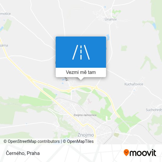 Černého mapa