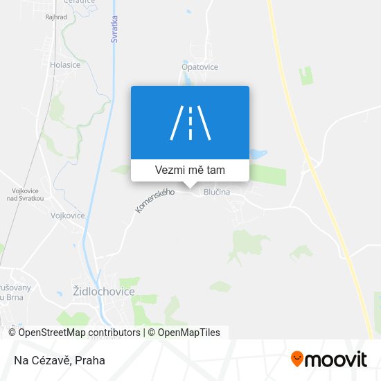 Na Cézavě mapa