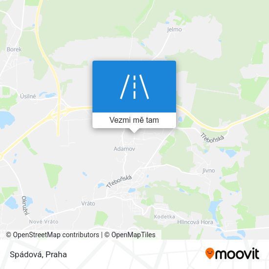 Spádová mapa