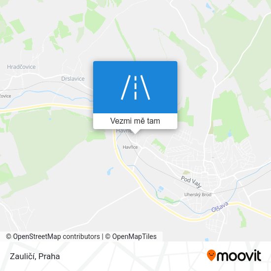 Zauličí mapa