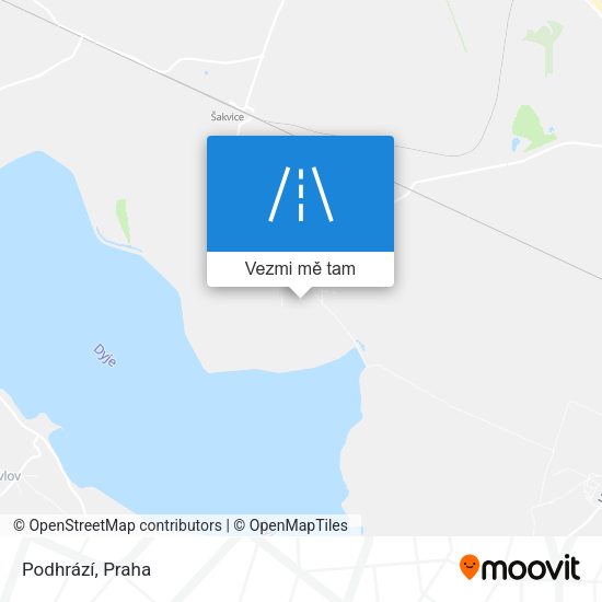 Podhrází mapa