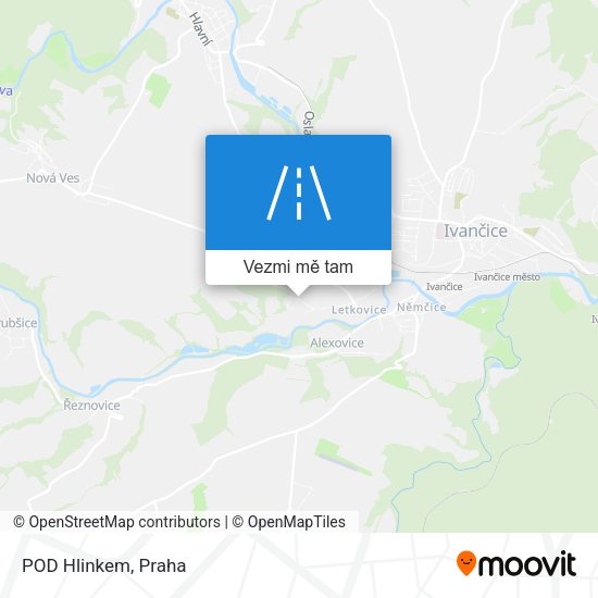 POD Hlinkem mapa