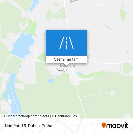 Náměstí 15. Dubna mapa