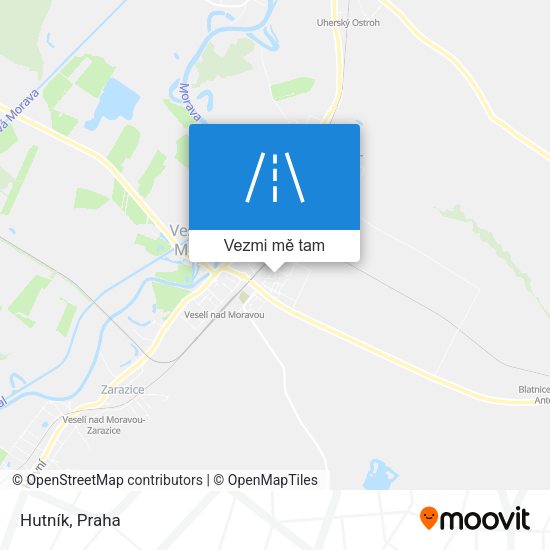 Hutník mapa