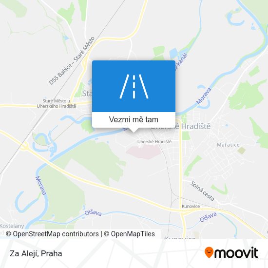 Za Alejí mapa