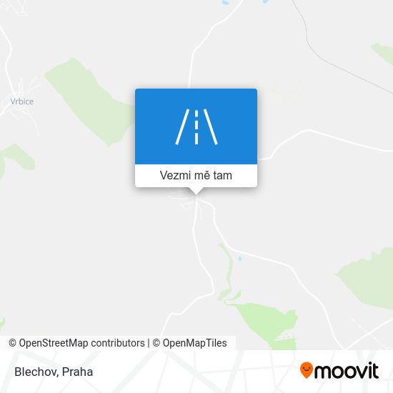 Blechov mapa