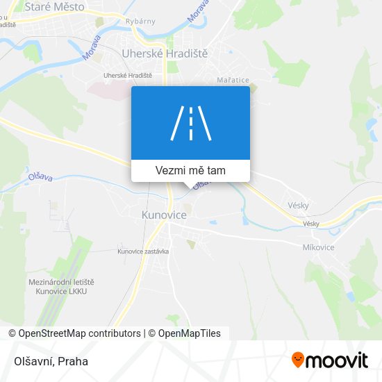 Olšavní mapa