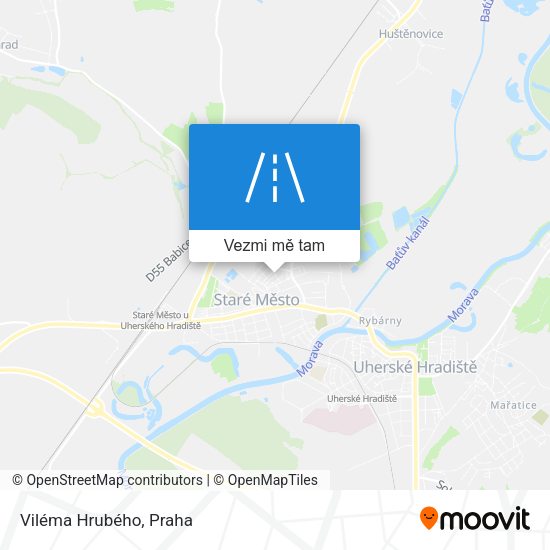 Viléma Hrubého mapa