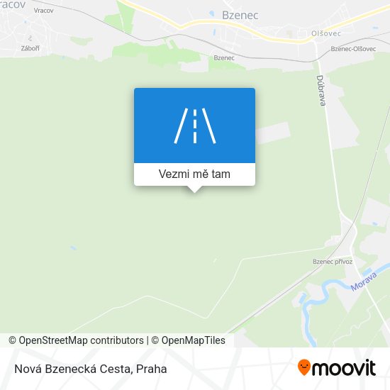 Nová Bzenecká Cesta mapa