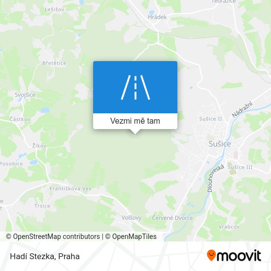 Hadí Stezka mapa