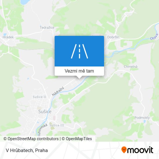 V Hrůbatech mapa