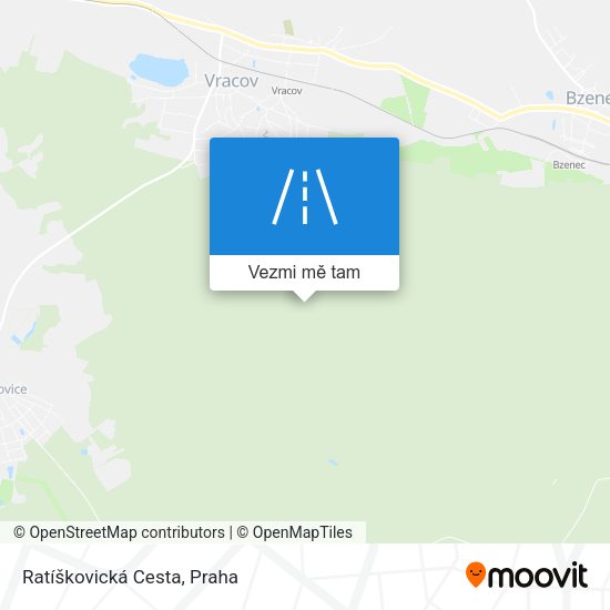Ratíškovická Cesta mapa