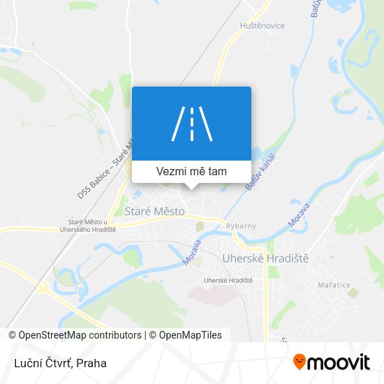 Luční Čtvrť mapa