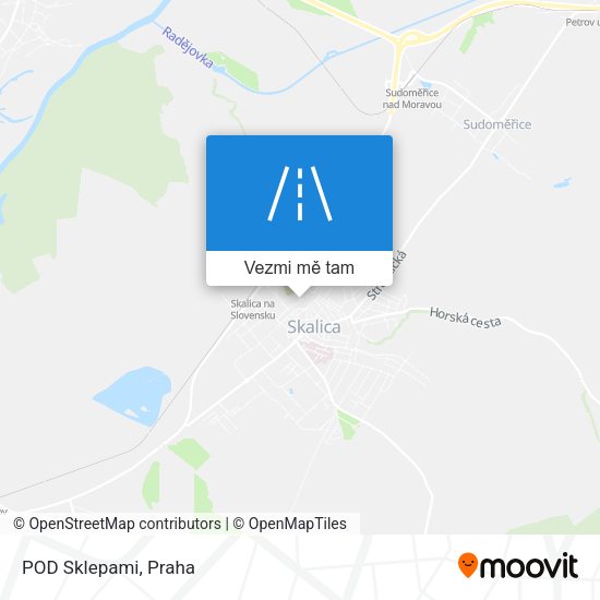 POD Sklepami mapa