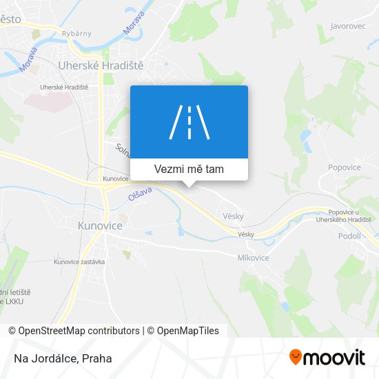 Na Jordálce mapa