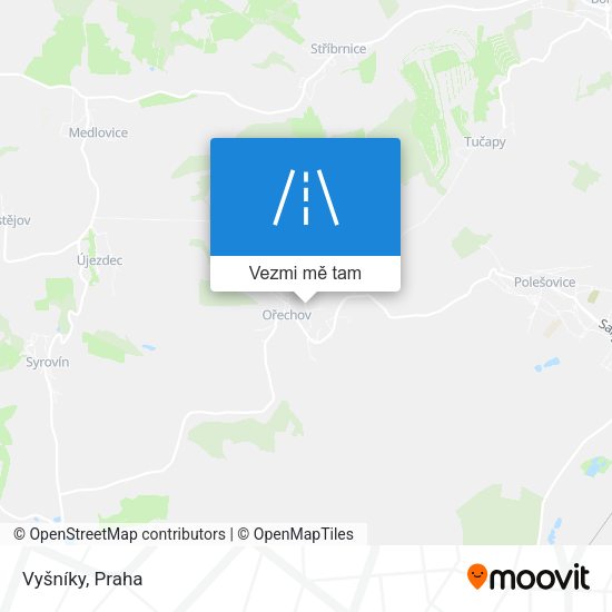 Vyšníky mapa