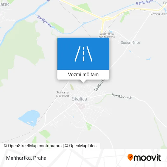 Meňhartka mapa