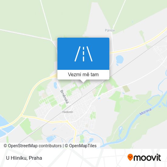 U Hliníku mapa