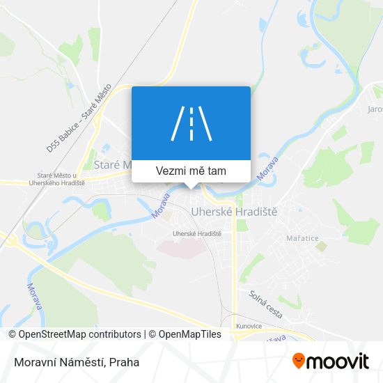 Moravní Náměstí mapa