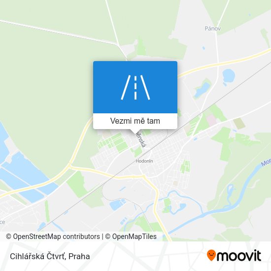 Cihlářská Čtvrť mapa