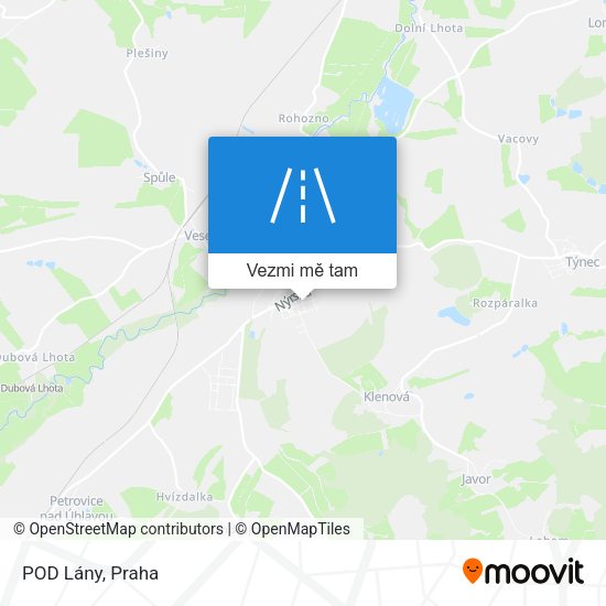 POD Lány mapa