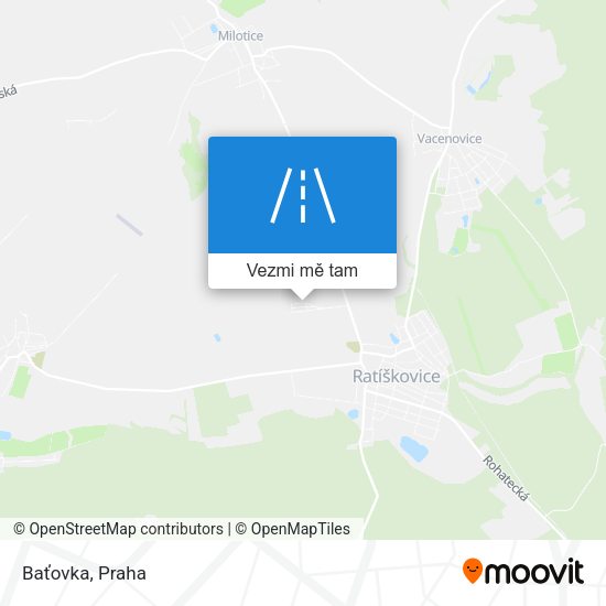 Baťovka mapa