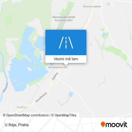U Ráje mapa
