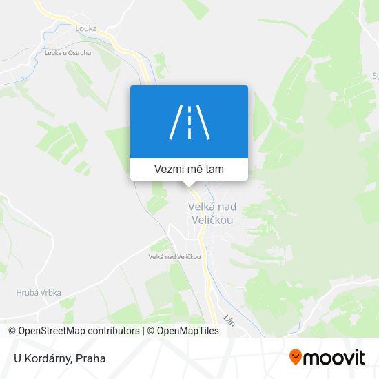U Kordárny mapa