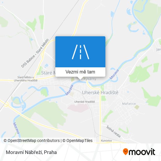 Moravní Nábřeží mapa