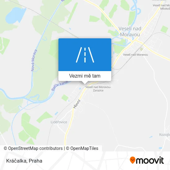 Kráčalka mapa