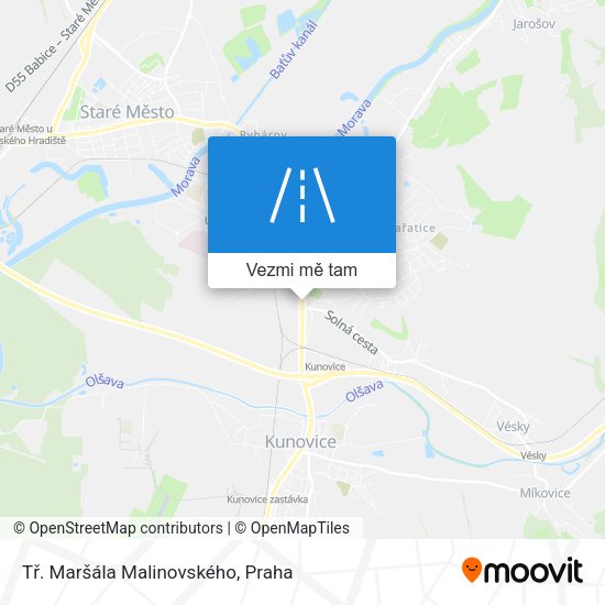 Tř. Maršála Malinovského mapa