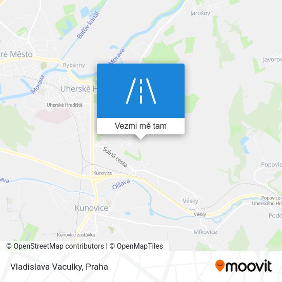 Vladislava Vaculky mapa