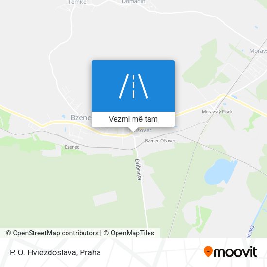 P. O. Hviezdoslava mapa