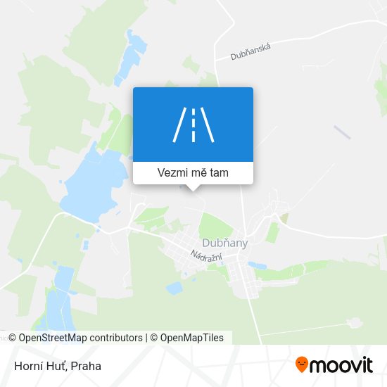 Horní Huť mapa