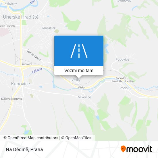 Na Dědině mapa