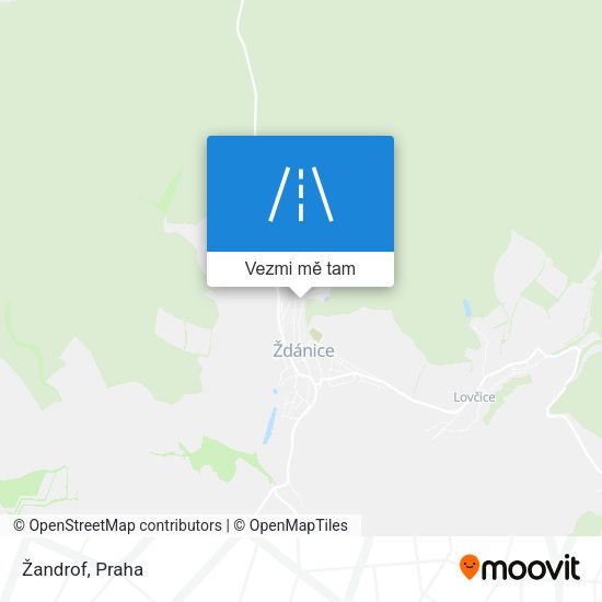 Žandrof mapa