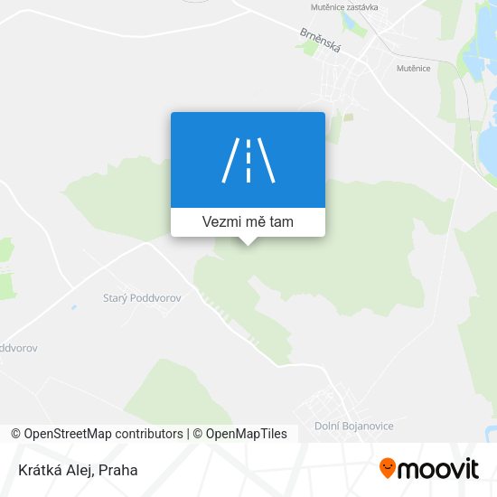 Krátká Alej mapa