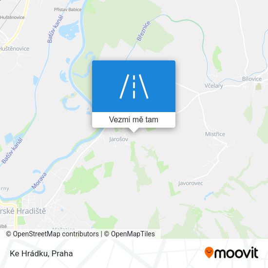 Ke Hrádku mapa