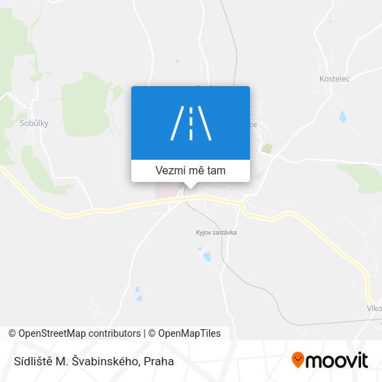 Sídliště M. Švabinského mapa