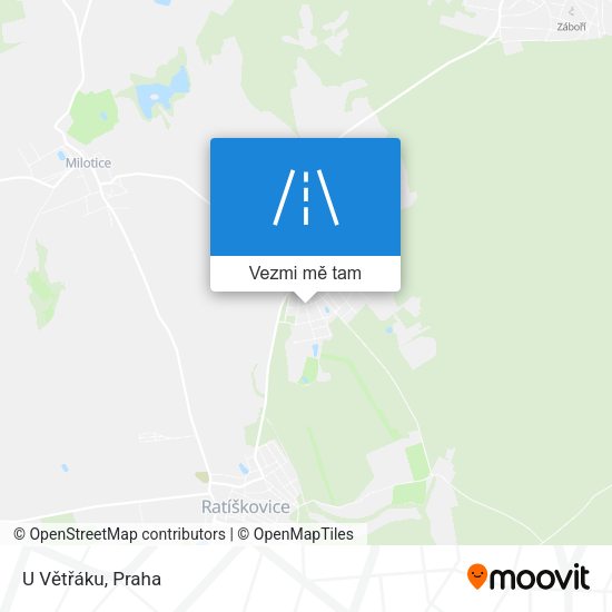U Větřáku mapa