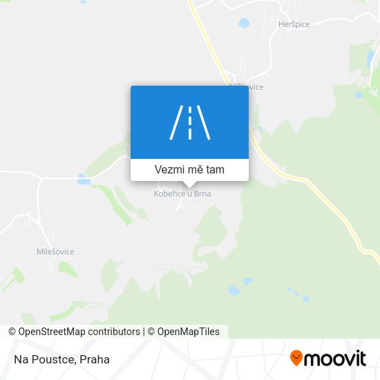 Na Poustce mapa
